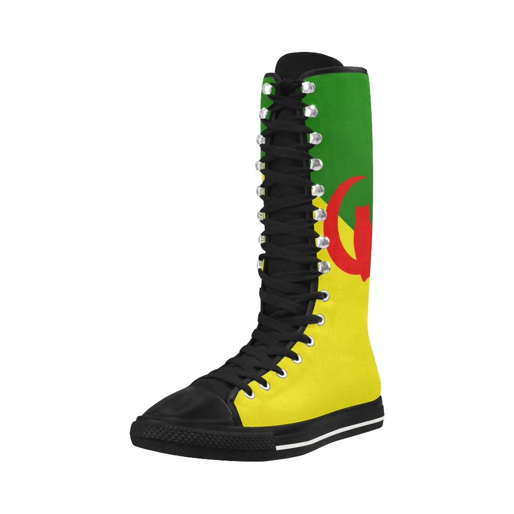 YANAZER Canvas Long Boots For Women