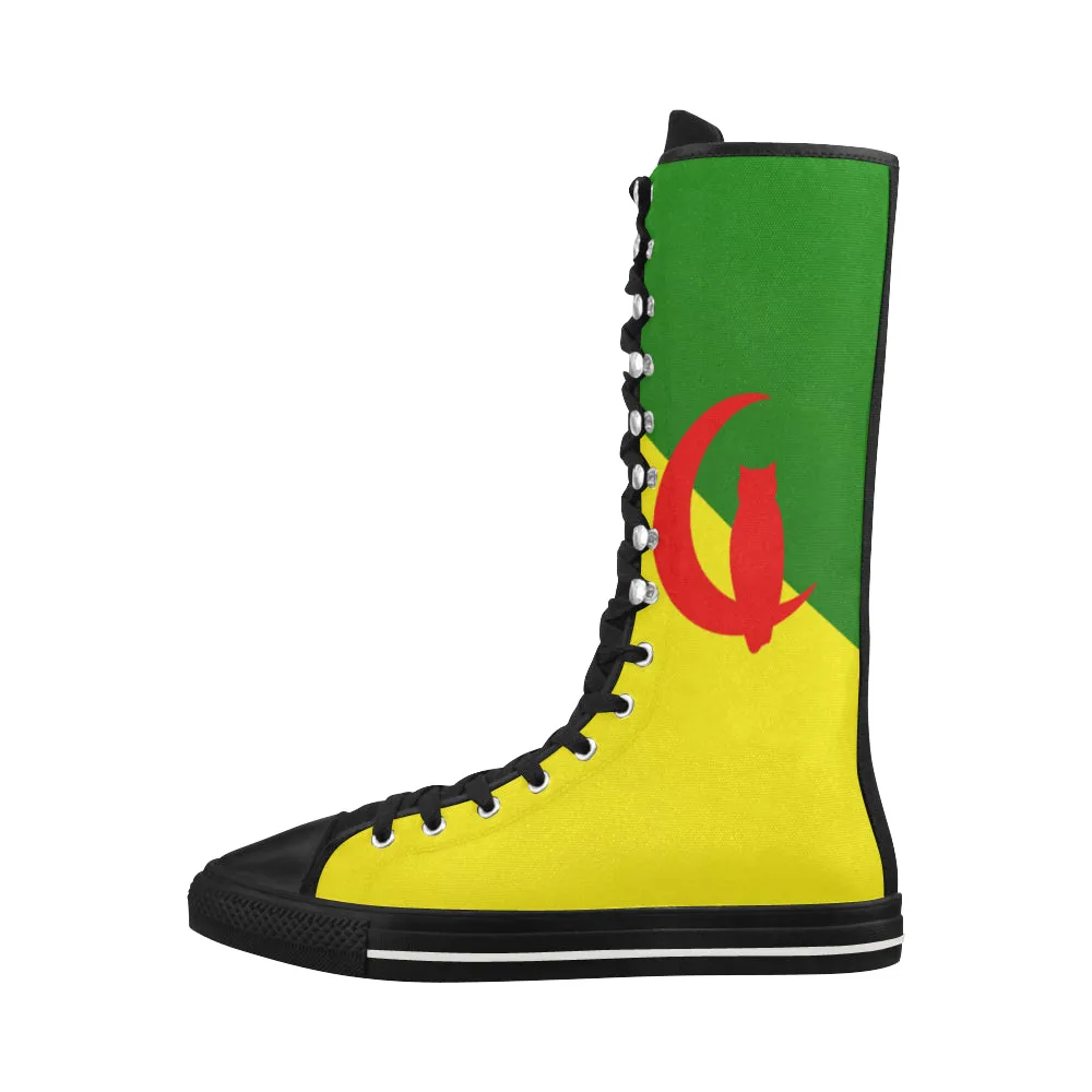 YANAZER Canvas Long Boots For Women