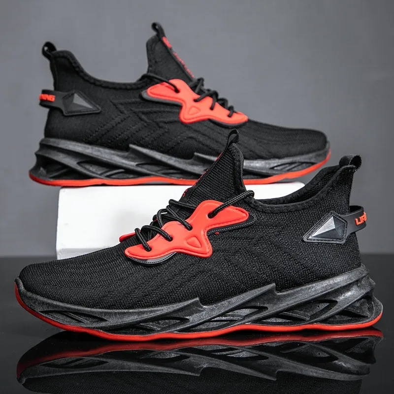 Yeknu Men's Spring Autumn Mesh Sports Shoes Fashion Platform Height Increase Sneakers Trainer Casual Shoes Student Large Size For Men