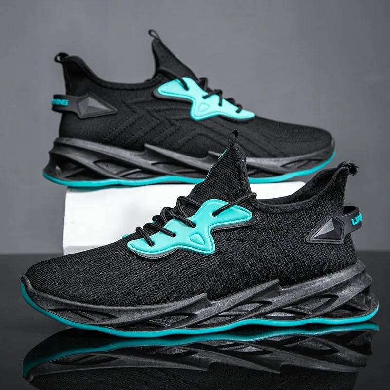 Yeknu Men's Spring Autumn Mesh Sports Shoes Fashion Platform Height Increase Sneakers Trainer Casual Shoes Student Large Size For Men